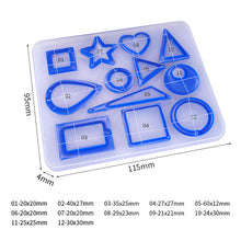 Load image into Gallery viewer, Earring Resin Molds, Stud Earring Jewelry Epoxy Resin Silicone Molds Include Droppers, Stirrers for DIY Jewelry Craft Making
