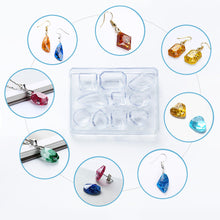 Load image into Gallery viewer, Earring Resin Molds, Stud Earring Jewelry Epoxy Resin Silicone Molds Include Droppers, Stirrers for DIY Jewelry Craft Making
