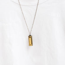 Load image into Gallery viewer, Mini Harmonica Necklace 4 Hole 8 Tone Harmonica Pendant Necklace Kids Musical Instruments Gift
