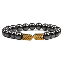 Load image into Gallery viewer, Fashion Simple Small Arrow Beads Hematite Elastic Bracelet Men Jewelry Gift
