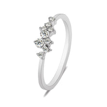 Load image into Gallery viewer, New Fashion Simple Elegant 9 Diamonds Zircon Ring Women Jewelry Gift
