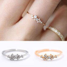 Load image into Gallery viewer, New Fashion Simple Elegant 9 Diamonds Zircon Ring Women Jewelry Gift
