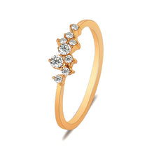 Load image into Gallery viewer, New Fashion Simple Elegant 9 Diamonds Zircon Ring Women Jewelry Gift
