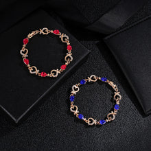 Load image into Gallery viewer, New Fashion Elegent Exquisite Crystal Flower Hollow Heart-shape Bracelet Women Jewelry Gift
