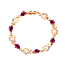 Load image into Gallery viewer, New Fashion Elegent Exquisite Crystal Flower Hollow Heart-shape Bracelet Women Jewelry Gift
