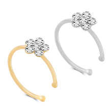 Load image into Gallery viewer, New Fashion Plum Blossom Rhinestones C-shaped Nose Rings Body Piercing Accessories
