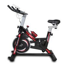 Load image into Gallery viewer, Indoor Exercise Bike Cycling Bike with Comfortable Seat Cushion Black+Red

