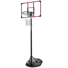 Load image into Gallery viewer, Portable Basketball Hoop System Stand Height Adjustable 7.5ft - 9.2ft with 32 Inch Backboard and Wheels for Youth Adults Indoor Outdoor Basketball Goal
