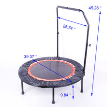 Load image into Gallery viewer, 40 Inch Mini Exercise Trampoline for Adults or Kids  Indoor Fitness Rebounder Trampoline with Safety Pad  Max. Load 300LBS
