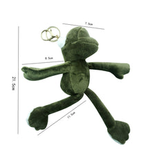Load image into Gallery viewer, Female Long Legged Frog Plush Doll Pendant Girl Doll Plush Couple Key Chain
