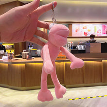 Load image into Gallery viewer, Female Long Legged Frog Plush Doll Pendant Girl Doll Plush Couple Key Chain
