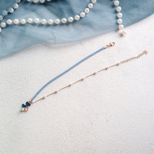 Load image into Gallery viewer, Fashion Charm Unique Blue Series Planet Pendant Necklace Short Clavicle Chain Women Jewelry Gift
