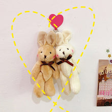 Load image into Gallery viewer, Girl Cute Plush Baby Bear Doll Soft Key Chain Bag Pendant Accessory
