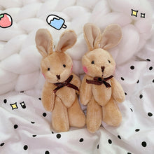 Load image into Gallery viewer, Girl Cute Plush Baby Bear Doll Soft Key Chain Bag Pendant Accessory
