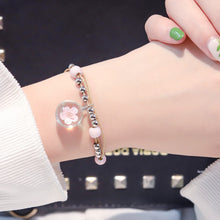 Load image into Gallery viewer, Fashion Simple Sweet Personality Dried Flower Beaded Bracelet Women Girls Jewelry Gift
