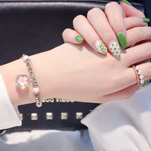 Load image into Gallery viewer, Fashion Simple Sweet Personality Dried Flower Beaded Bracelet Women Girls Jewelry Gift

