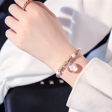 Load image into Gallery viewer, Fashion Simple Sweet Personality Dried Flower Beaded Bracelet Women Girls Jewelry Gift
