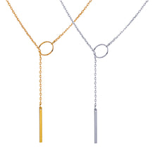 Load image into Gallery viewer, Fashion Simple Retro Sweet Elegant Metal Circle Pendant Clavicle Chain Necklace Women Jewelry Gift
