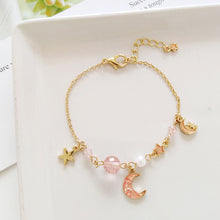 Load image into Gallery viewer, New Sweet Cute Girl Bracelet Star Moon Pendant Bracelet Women Jewelry Gift
