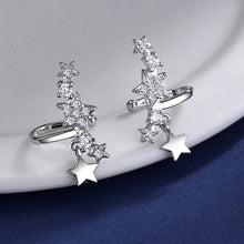 Load image into Gallery viewer, New Fashion Sparkling Zircon Star Tassel Ear Clips Earrings Women Jewelry Gift
