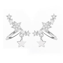 Load image into Gallery viewer, New Fashion Sparkling Zircon Star Tassel Ear Clips Earrings Women Jewelry Gift
