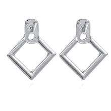 Load image into Gallery viewer, Fashion Simple Metal Hollow Geometric Rhombus Triangle Ear Studs Earrings Women Jewelry Gift
