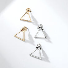 Load image into Gallery viewer, Fashion Simple Metal Hollow Geometric Rhombus Triangle Ear Studs Earrings Women Jewelry Gift
