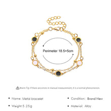 Load image into Gallery viewer, Fashion Simple Double Layer Black White Round Bracelet Women Jewelry Gift
