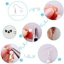 Load image into Gallery viewer, 300 Earring Hooks with Ball and Coil, Gold and Silver Earrings Making Kit with Jump Rings, Head/Eye Pins for DIY Making Supplies
