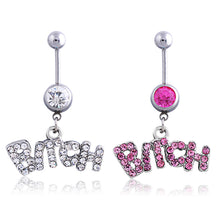 Load image into Gallery viewer, 1PC Fashion Personality Letter Pendant Stainless Steel Navel Nail Women Body Piercing Jewelry
