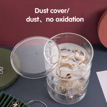 Load image into Gallery viewer, Creative Transparent Plastic Rotating Jewelry Storage Box Jewelry Dust-proof Display Box
