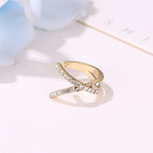 Load image into Gallery viewer, 1PC Fashion Retro Exquisite Rhinestone Cross U-shaped Ear Clip Women Earrings Jewelry
