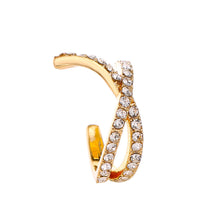 Load image into Gallery viewer, 1PC Fashion Retro Exquisite Rhinestone Cross U-shaped Ear Clip Women Earrings Jewelry
