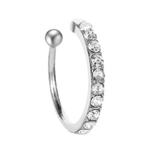 Load image into Gallery viewer, 1PC Fashion Classic Simple Rhinestone C Shape Ear Clip Women Earrings Jewelry

