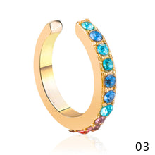 Load image into Gallery viewer, 1PC Fashion Minimalism Rhinestone C Shape Ear Clip Women Earrings Jewelry
