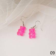 Load image into Gallery viewer, Fashion Sweet Cute Cartoon Candy Color Bear Resin Earrings Girls Women Jewelry Gift
