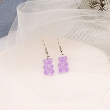 Load image into Gallery viewer, Fashion Sweet Cute Cartoon Candy Color Bear Resin Earrings Girls Women Jewelry Gift
