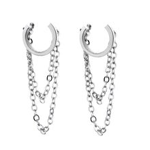 Load image into Gallery viewer, 1 Pair Fashion Simple Personality Tassel Chain Ear Bone Clip Women Earrings Jewelry
