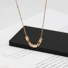 Load image into Gallery viewer, Fashion Elegant Korean Style Small Square Pendant Clavicle Chain Necklace Women Jewelry Gift
