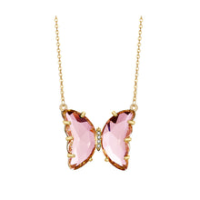 Load image into Gallery viewer, 1 PC Fashion Sweet Elegant Crystal Glass Butterfly Pendant Necklace Women Jewelry Gift
