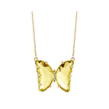 Load image into Gallery viewer, 1 PC Fashion Sweet Elegant Crystal Glass Butterfly Pendant Necklace Women Jewelry Gift

