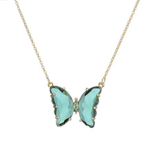 Load image into Gallery viewer, 1 PC Fashion Sweet Elegant Crystal Glass Butterfly Pendant Necklace Women Jewelry Gift
