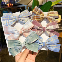 Load image into Gallery viewer, Fashion Women Casual Adjustable Uniform Hairpin Cotton Boys Girls Bow Plaid Necktie JK Plaid Ties

