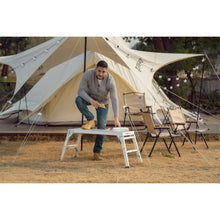 Load image into Gallery viewer, Work Platform Aluminum Portable Bench Folding Ladder ANSI Capacity 225 LBS 40"
