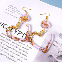 Load image into Gallery viewer, DIY Handmade Eearrings Heart Stars Shape Pendant Silicone Mold for Jewelry Making Tools

