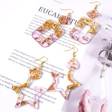 Load image into Gallery viewer, DIY Handmade Eearrings Heart Stars Shape Pendant Silicone Mold for Jewelry Making Tools
