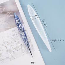 Load image into Gallery viewer, Transparent Pen Silicone Mould Set DIY Ballpoint Pen Mold Epoxy Resin Molds for Jewelry Casting Transparent Pen Holder Making
