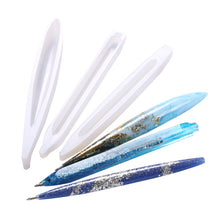 Load image into Gallery viewer, Transparent Pen Silicone Mould Set DIY Ballpoint Pen Mold Epoxy Resin Molds for Jewelry Casting Transparent Pen Holder Making
