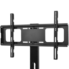 Load image into Gallery viewer, Rustic Brown TV Console with push-to-open Storage Cabinet for TV up to 65in Wood &amp;glass TV Stand for Living Room Bedroom
