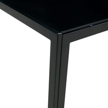 Load image into Gallery viewer, Nesting Coffee Table Set of 2, Square Modern Stacking Table with Tempered Glass Finish for Living Room,Black
